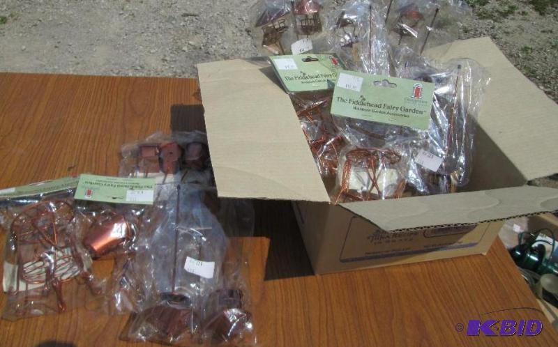 lot 106 image: Large lot of The FiddleheadFairy Garden coppe...
