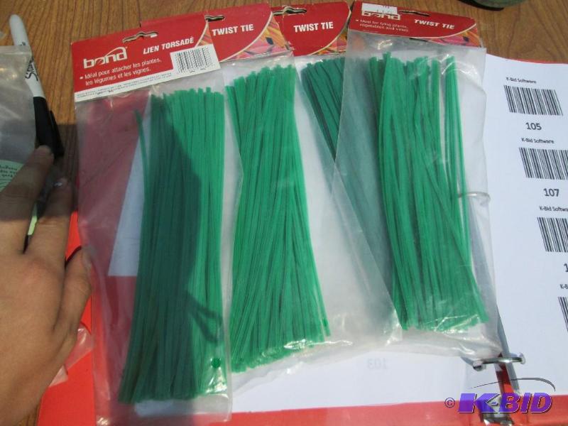 lot 107 image: Large lot of garden twist ties...
