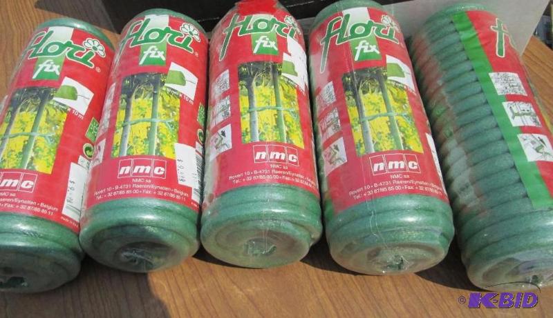 lot 108 image: Lot of 5 rolls, Flori Fix foam plant tie mate...