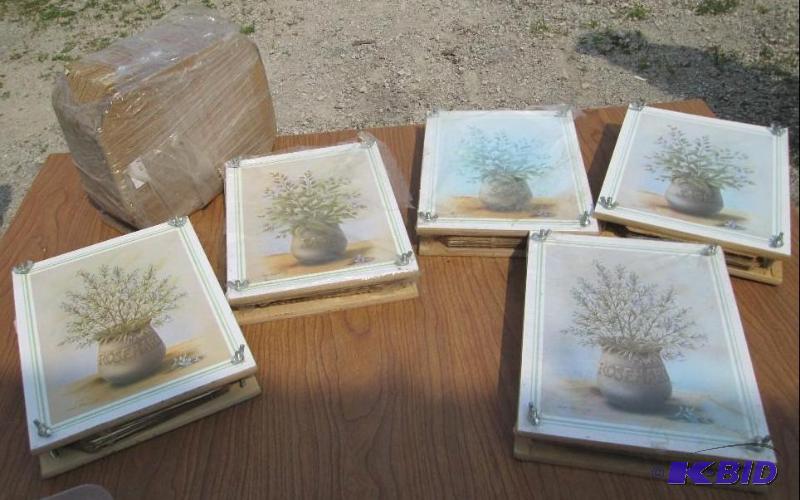 lot 129 image: Lot of 5 plant presses with extra spacers, ge...