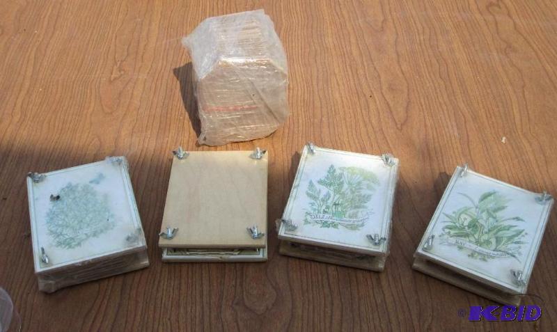 lot 131 image: Lot of 4 small 4 x 5 inch plant presses, with...