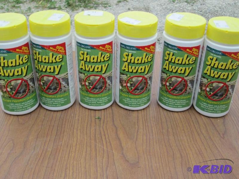 lot 145 image: Lot of 6 bottles shake away rodent repellant...