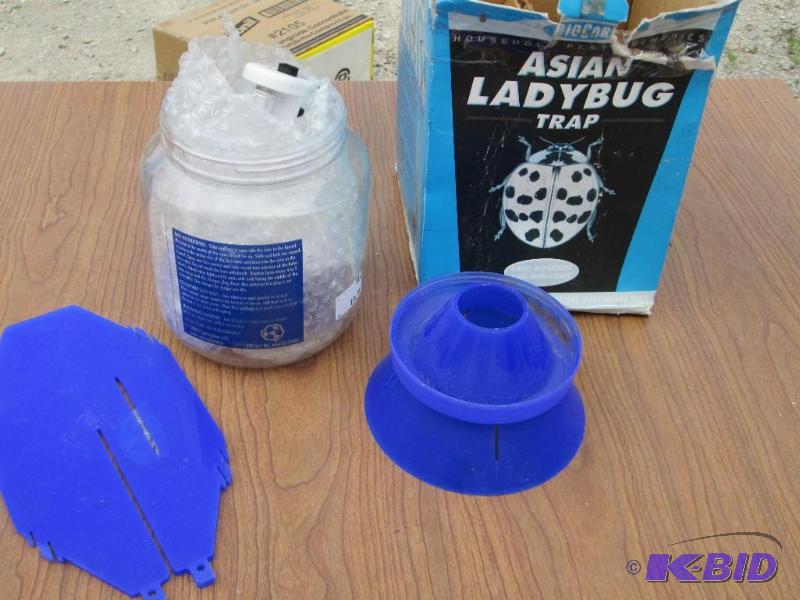 lot 156 image: Asian ladybug  beetle trap, includes long la...