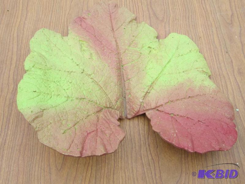 lot 157 image: Cement leaf, 15 x 17 inches...
