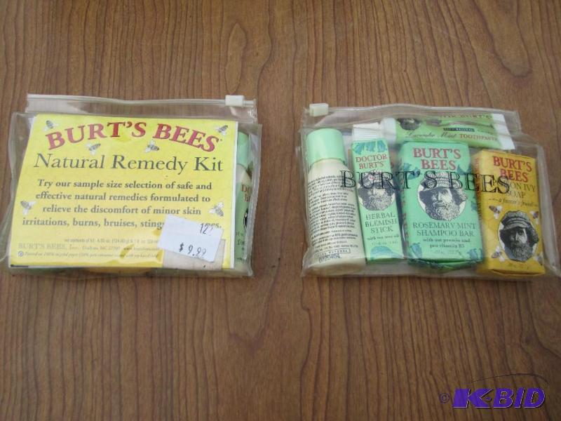 lot 160 image: Burts Bees sampler, includes natural remedie...