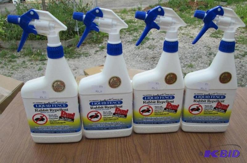 lot 175 image: Lot of 4 bottles, liquid fence rabbit repelle...