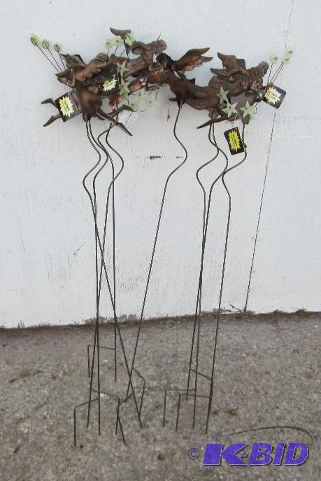 lot 184 image: Lot of 8 glow in the dark fairy garden stakes...