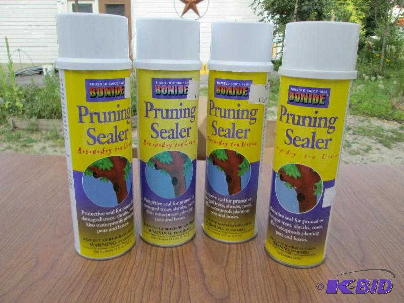 lot 213 image: lot of 4 cans Bonidespray pruning sealer...