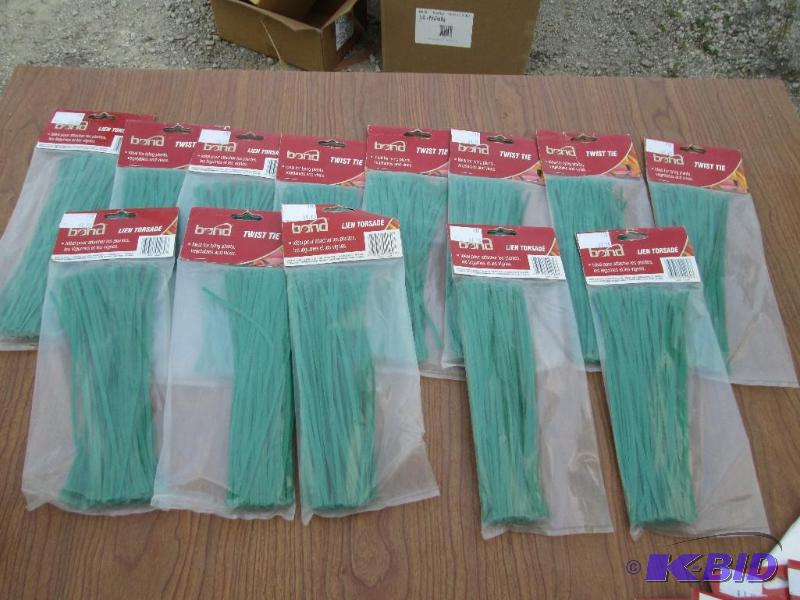 lot 221 image: Large lot of twist ties, great for plants...