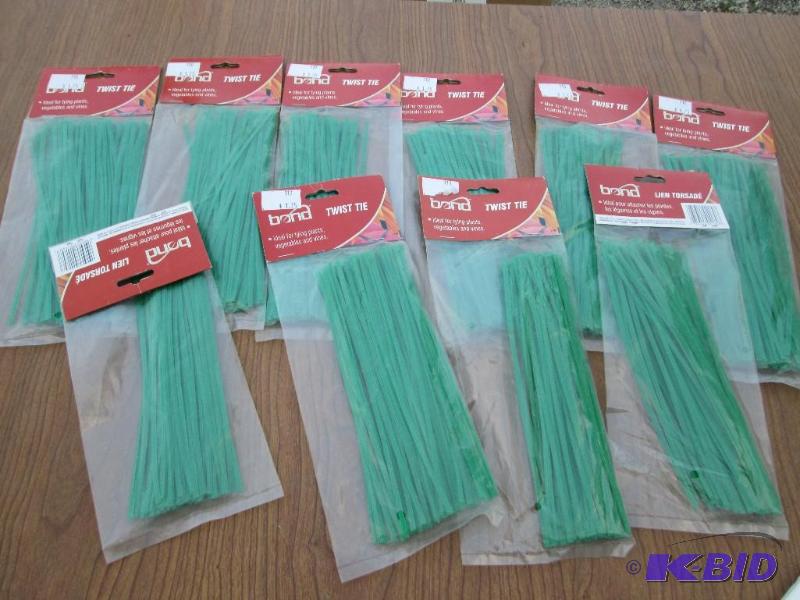 lot 222 image: Large lot of twist ties, great for plants...