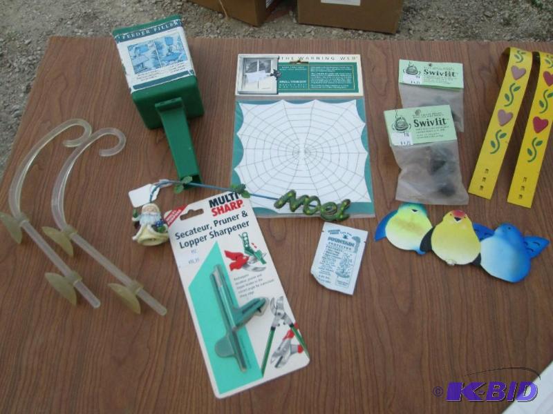 lot 230 image: Lot of assorted yard enhancements, window web...
