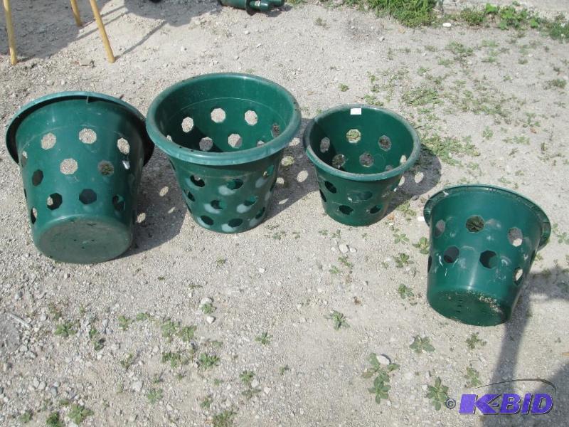 lot 245 image: Bloom Master planter lot, side holes, 2 15 x ...