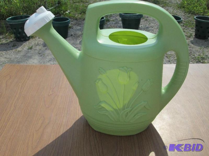 lot 251 image: Nugreen 2 gallon watering can, plastic. Has s...