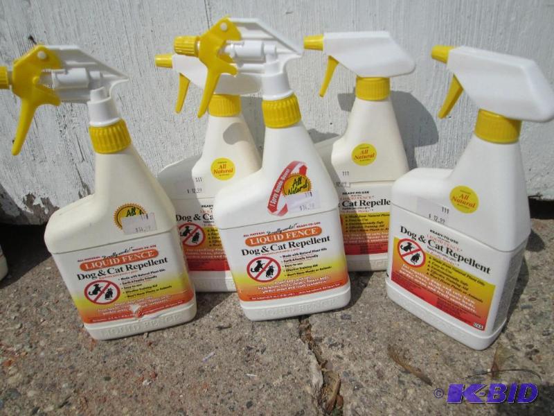 lot 259 image: Liquid fence dog and cat repellant, lot of 5 ...