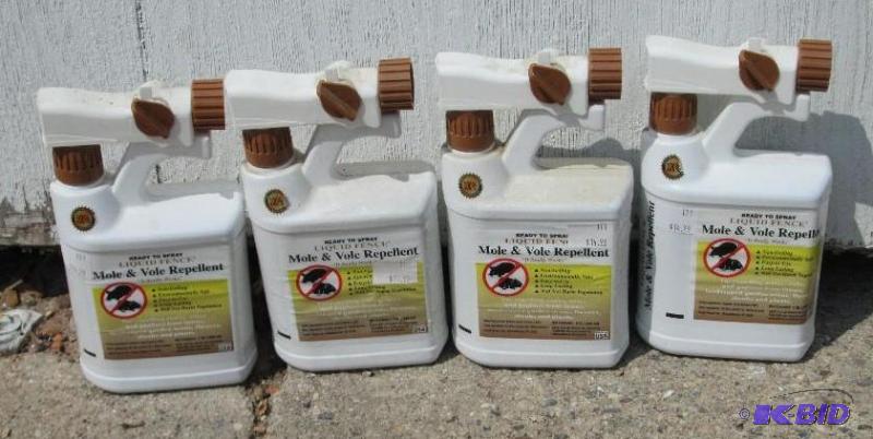 lot 276 image: Liquid fence mole and vole repellent, lot of ...