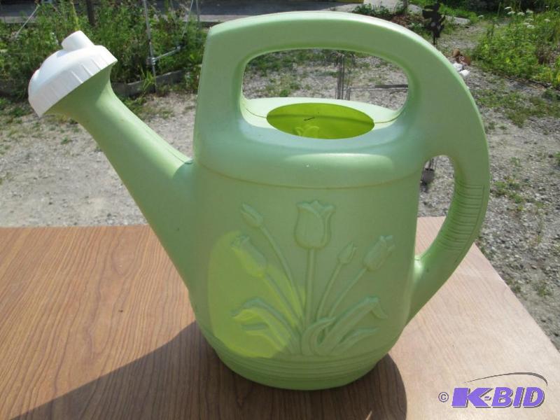 lot 31 image: Nugeen watering can, 2 gallon, spout has adju...