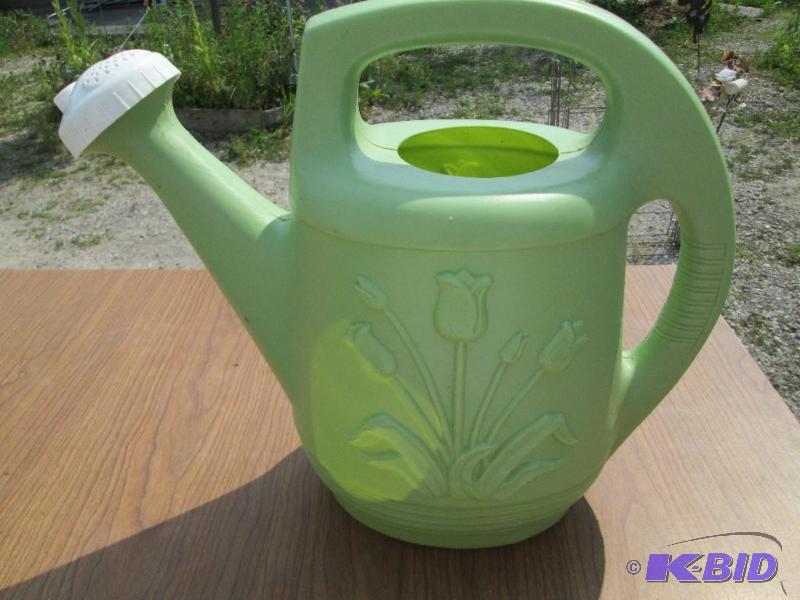 lot 32 image: Nugeen watering can, 2 gallon, spout has adju...