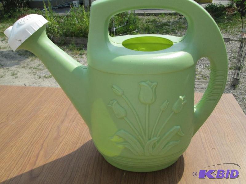 lot 34 image: Nugeen watering can, 2 gallon, spout has adju...