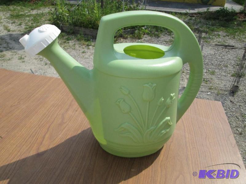 lot 35 image: Nugeen watering can, 2 gallon, spout has adju...