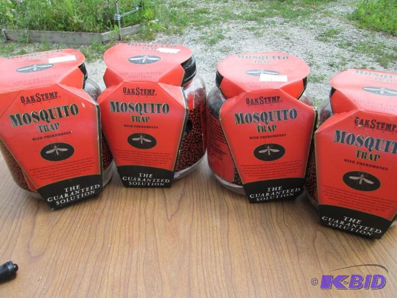 lot 49 image: Lot of 4 Oak Stump mosquito traps, with phere...
