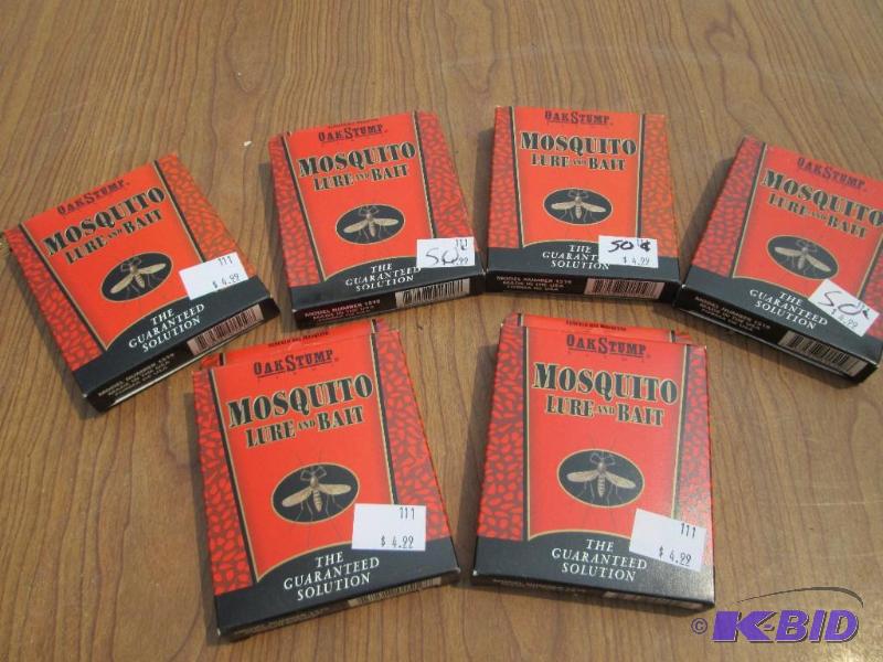 lot 50 image: Lot of 6 oak stump mosquito lure and bait...