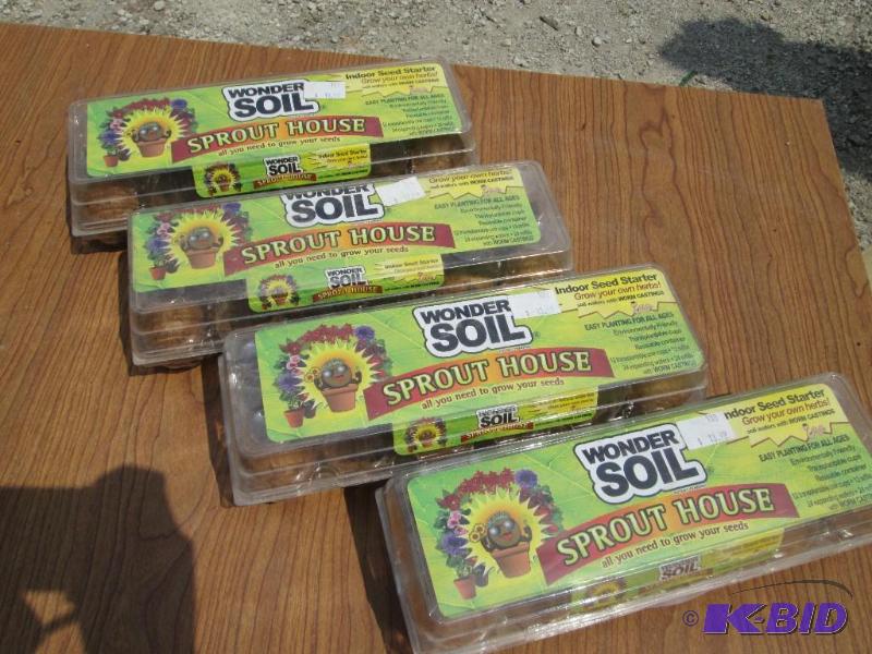 lot 94 image: Lot of 4 wonder soil indoor seed starters...