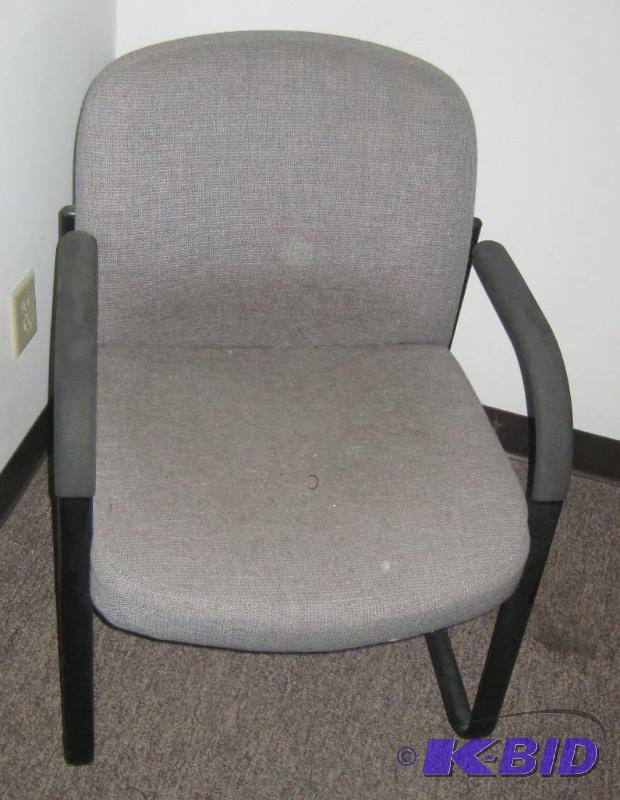 Gray Non Swivel Office Chair
