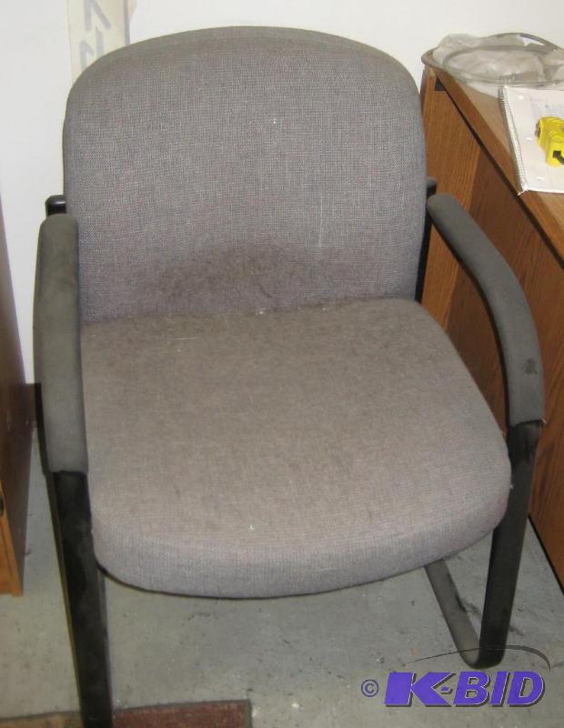 Gray Non Swivel Office Chair