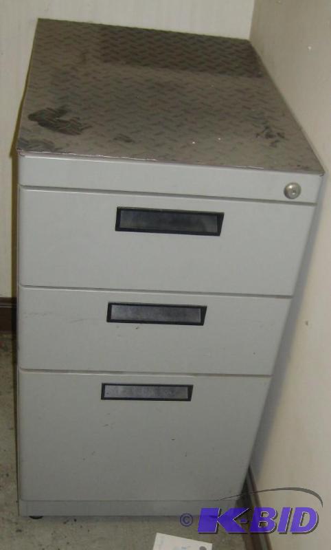 Three Drawer Metal Filing Cabinet