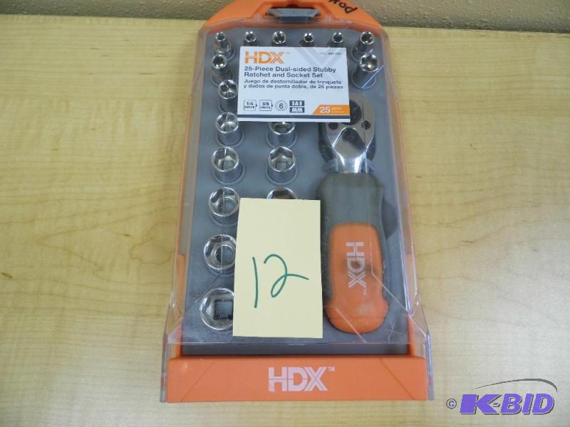 HDX 25 Piece Dual Stubby Rachet
