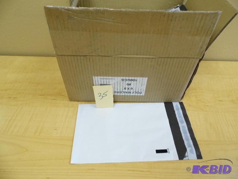 Box of Poly Mailers
