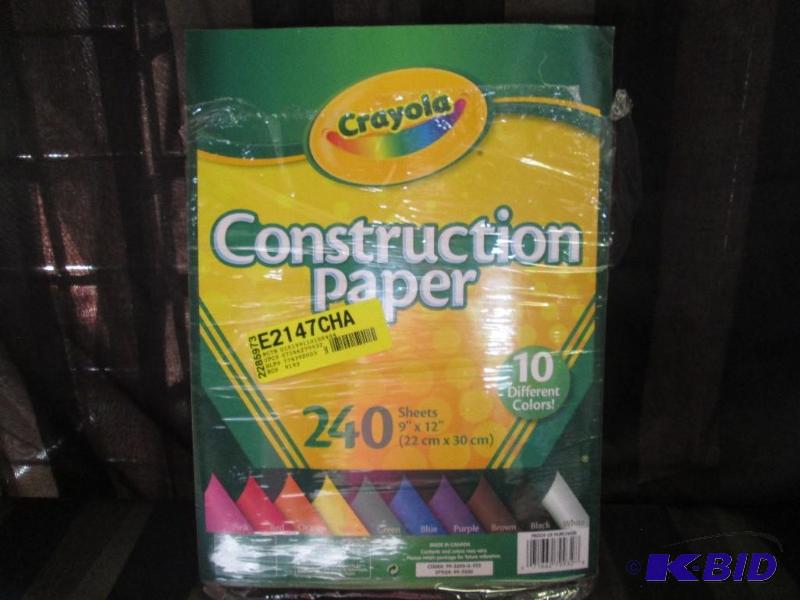 crayola construction paper 10 colors...