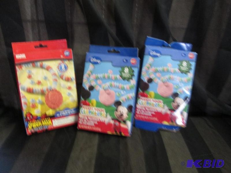 spiderman and mickey mouse candy necklace kit...