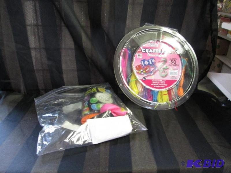 light up balloons and craft lace...