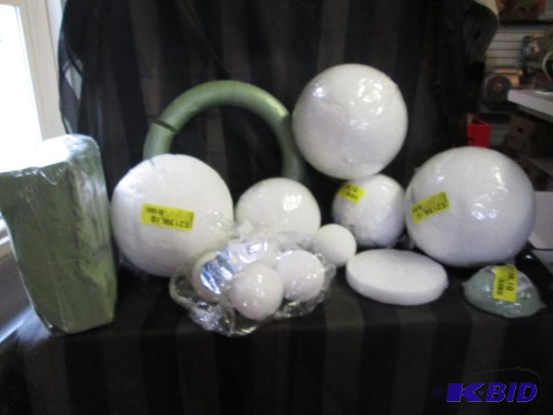 mixed lot of foam shapes...