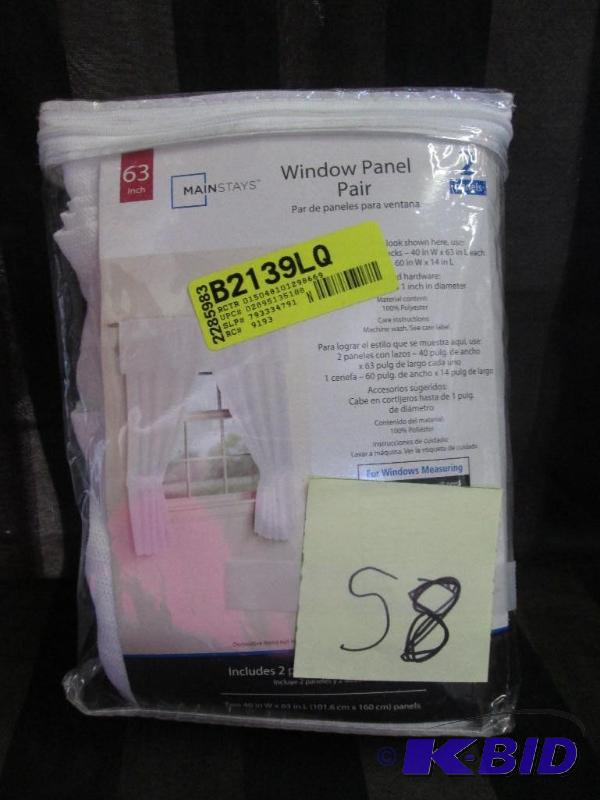 63&quot window panel pair- 2 panels 40&quot...