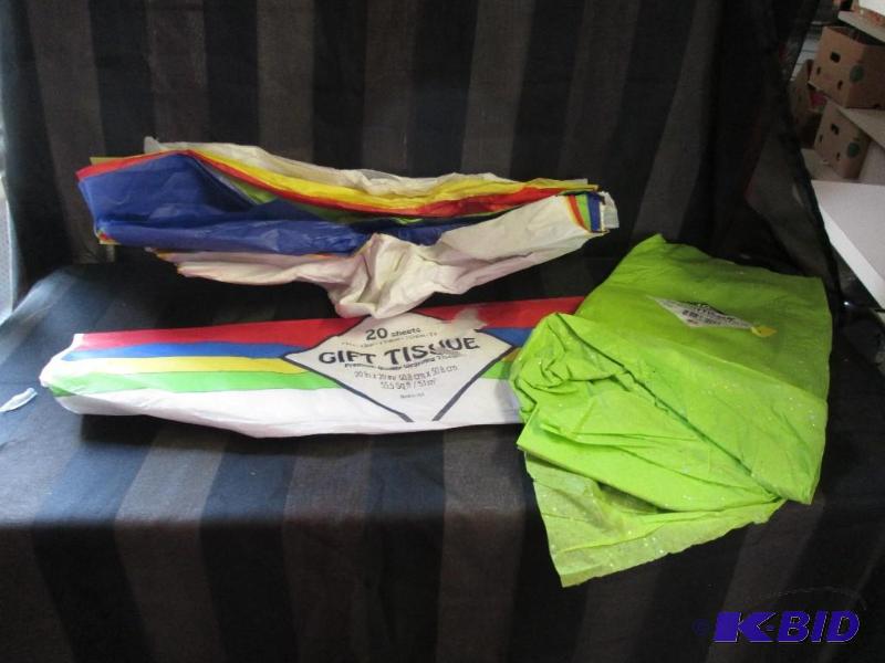 mixed group of tissue paper...