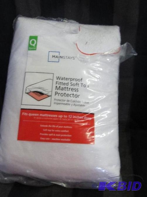 queen sized waterproof soft top mattress prot...