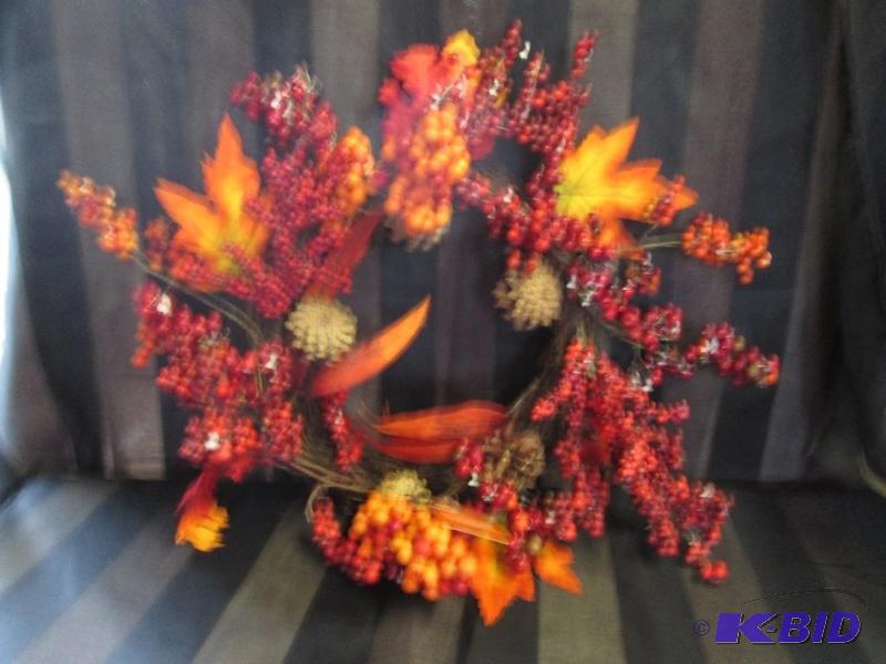 fall color wreath...
