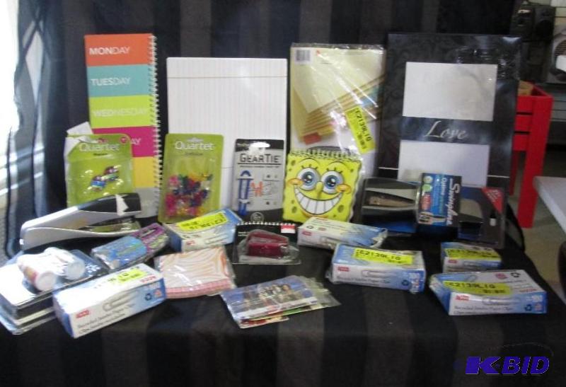 mixed lot of office supplies stapler, staples...