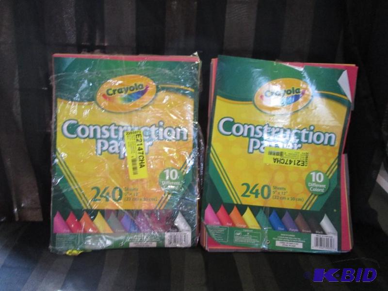 2 packs of crayola construction paper 10 colo...