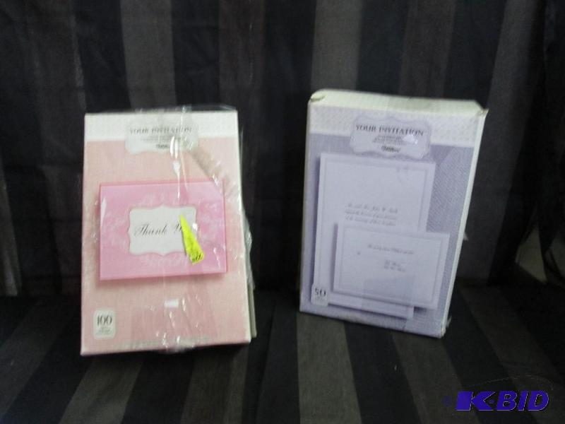 2 boxes of invitation and thank you card 1 bo...