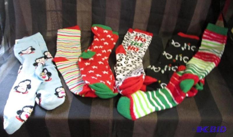 mixed lot of holiday socks...