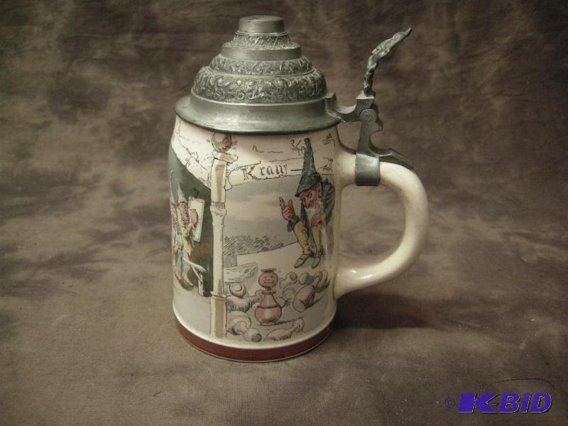 lot 121 image: Early #727 German beer stein
