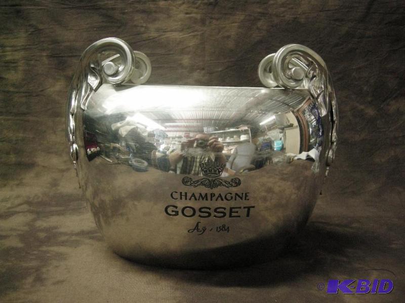 lot 129 image: Vintage Etain champagne bucket