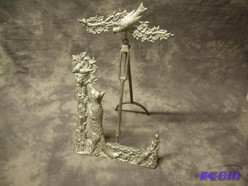 lot 156 image: Victorian cast iron easel style pictureportrait stand