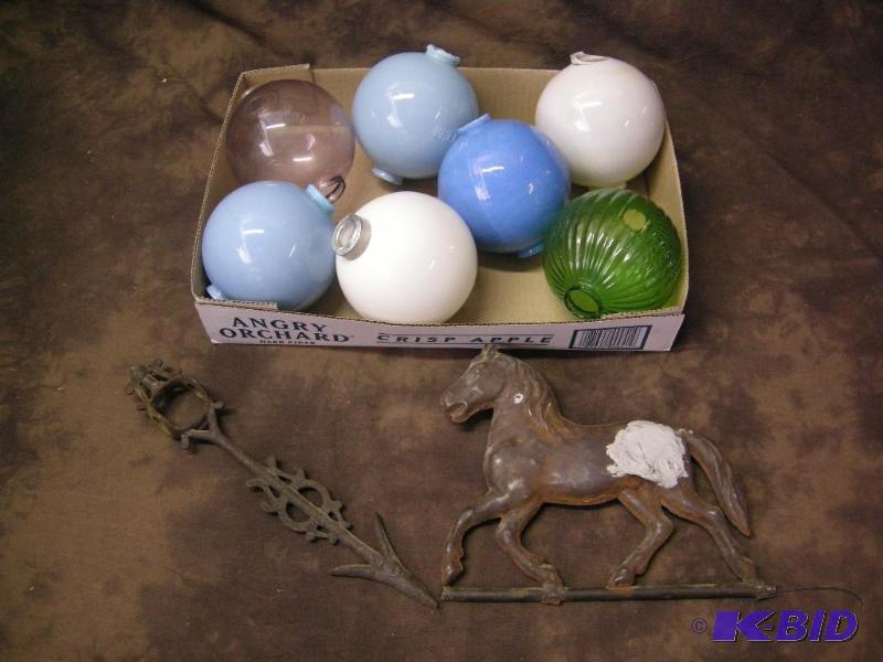 lot 170 image: Antique lightning rod ball collection