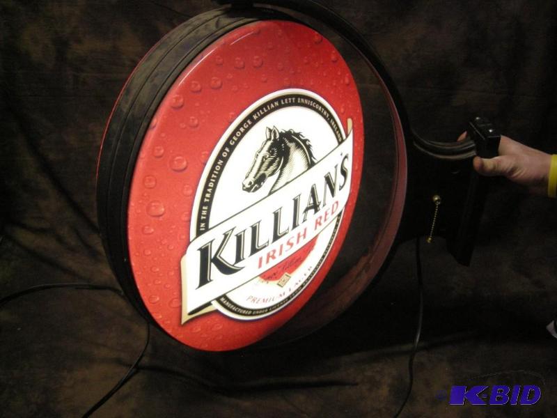 lot 180 image: Killians Irish Red light up sign