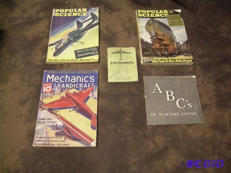 lot 200 image: Group WWII era paper items