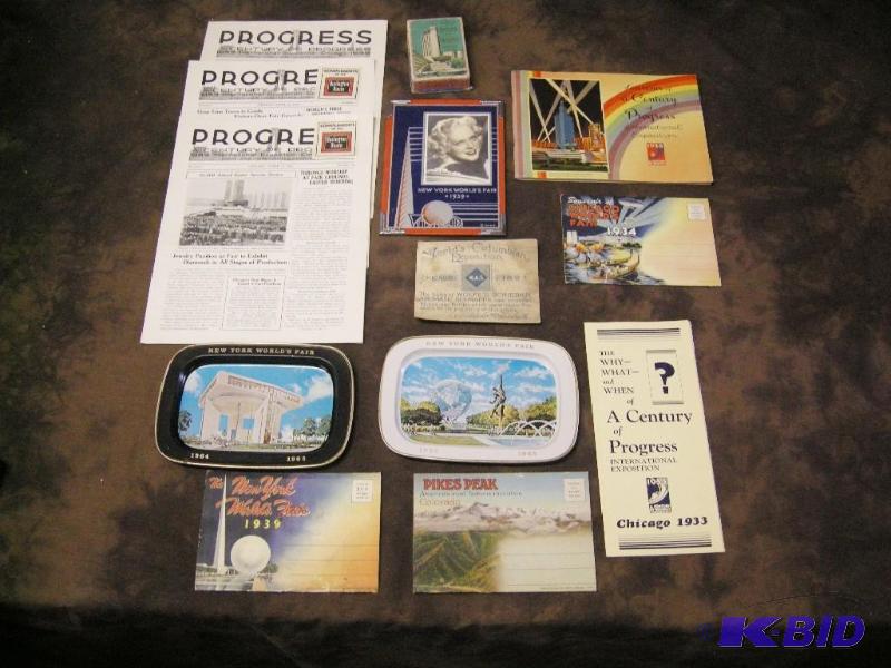 lot 204 image: Antique Worlds Fair items 1893 - 1965